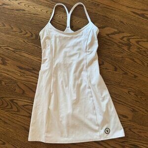 Vuori Womens XS VW610 White Tennis Dress One Shot Athletic Bike Short Bodysuit